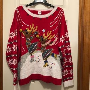 Size 1X (16W/18W) Christmas sweater by Holiday Time